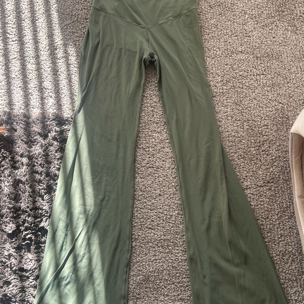 Aerie Olive Wide Leg Pants